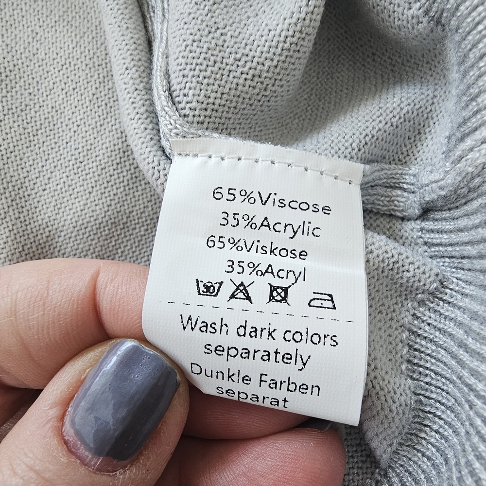 Grace Karin Light Gray Cardigan Size XL - Picture 4 of 6